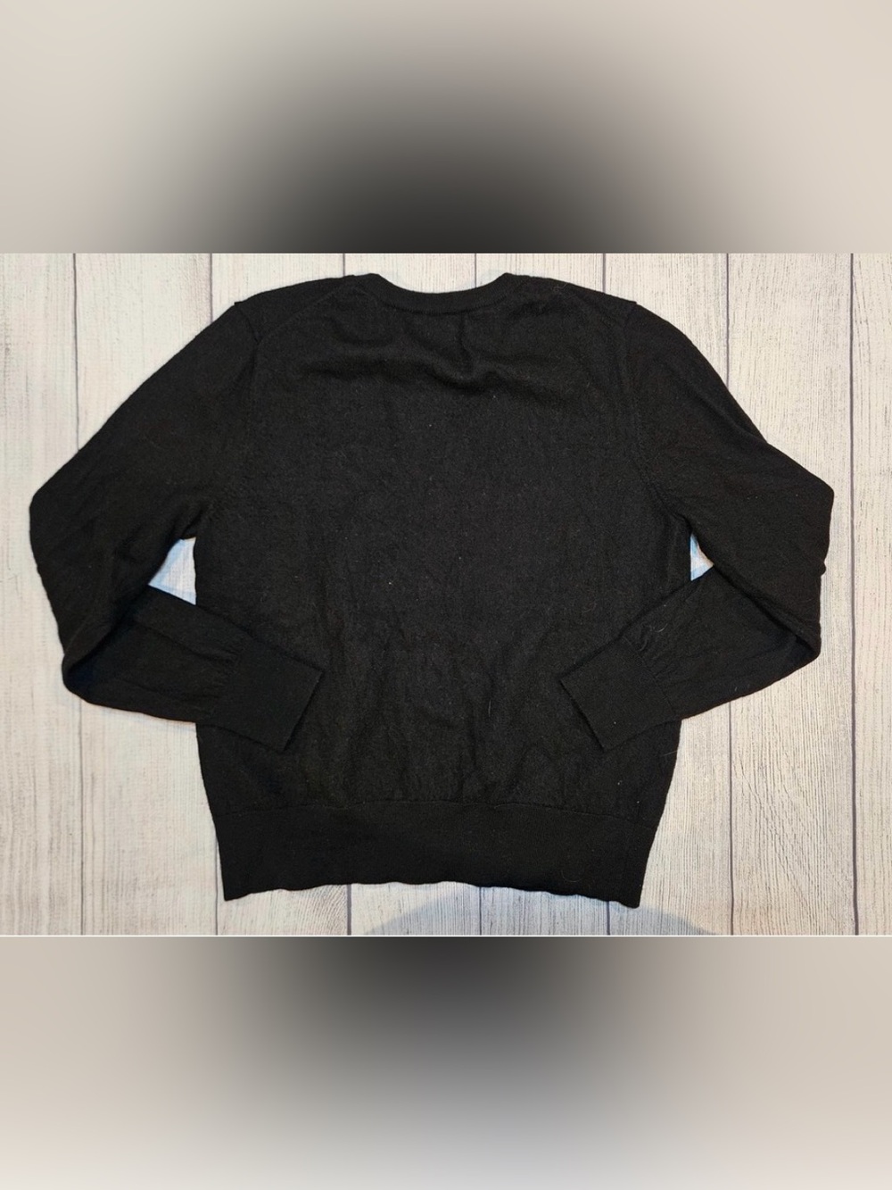 Quince 100% Merino Wool Black Crewneck Sweater Size L